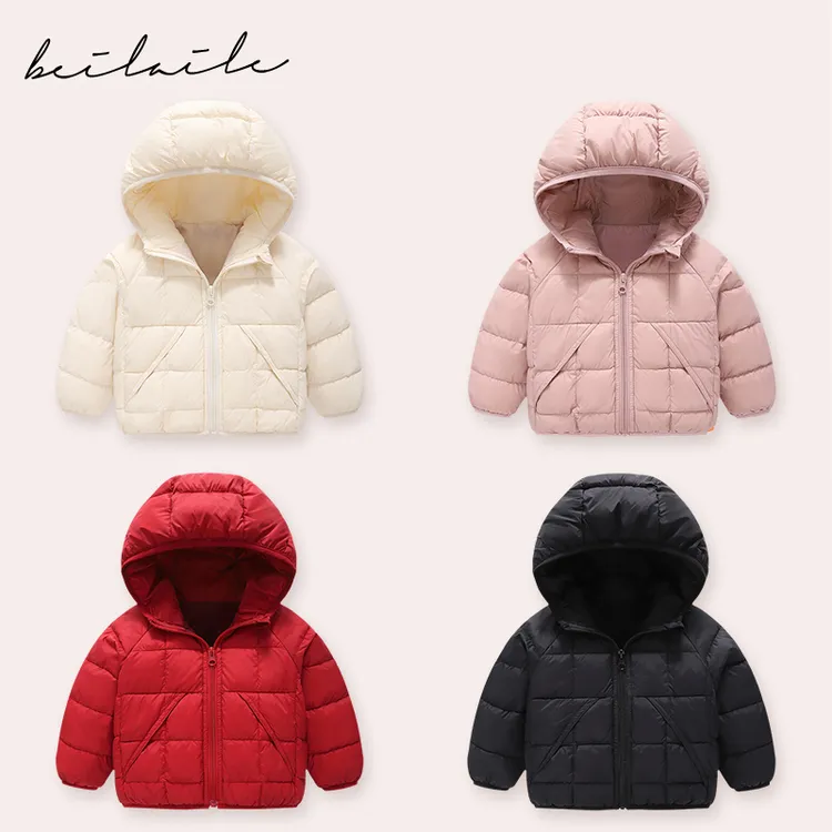 【连帽三防羽绒服 洛洛妈咪】婴儿童羽绒服男女宝宝秋冬小童外套J25