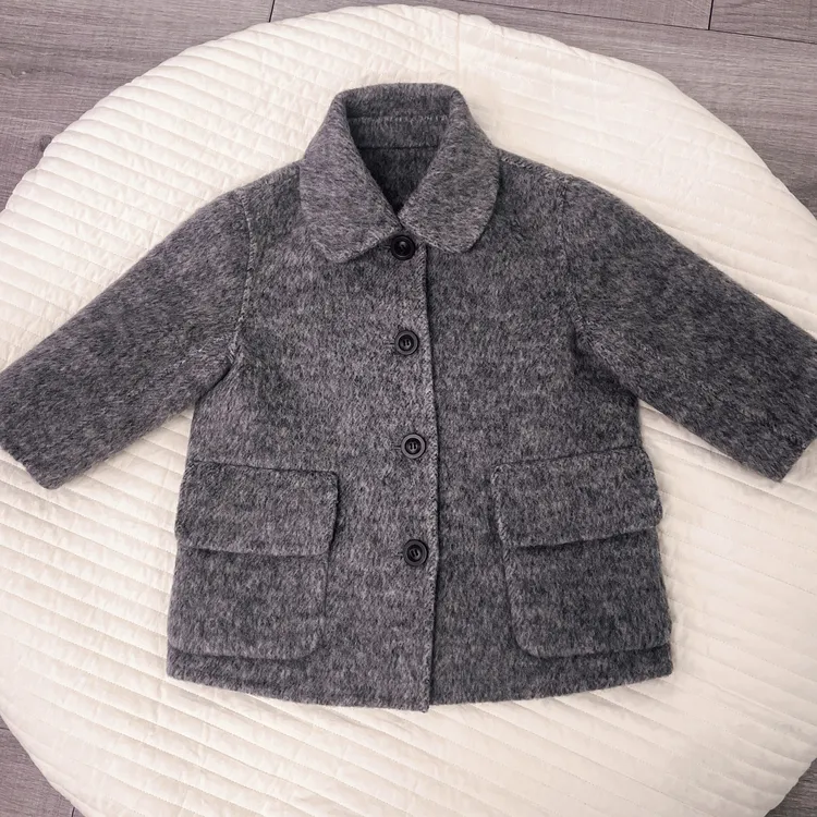 【长款亲子呢子大衣】婴儿童上衣服男童女宝宝春装秋冬季大衣K1