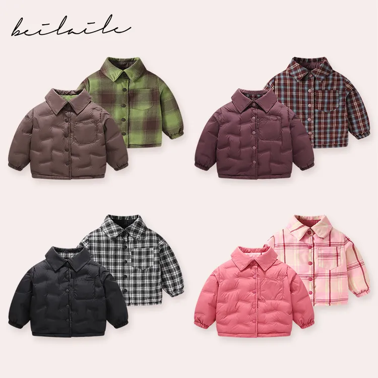 【三防双面穿羽绒 】婴儿连体衣服宝羽绒外套秋冬白鸭绒轻薄K15 AM