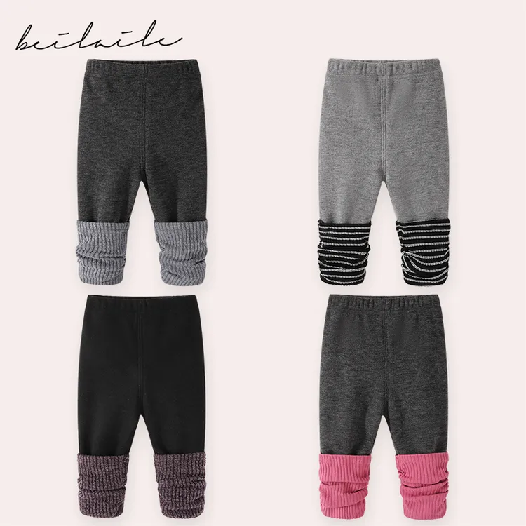 【加绒打底裤 】女童婴儿春秋款新款儿童男童长裤裤袜女宝宝冬季KK