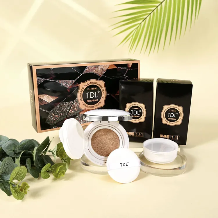 【正装+4个替换装】TDL 氨基酸 澎湃 持久保湿 遮瑕提亮 气垫BB霜