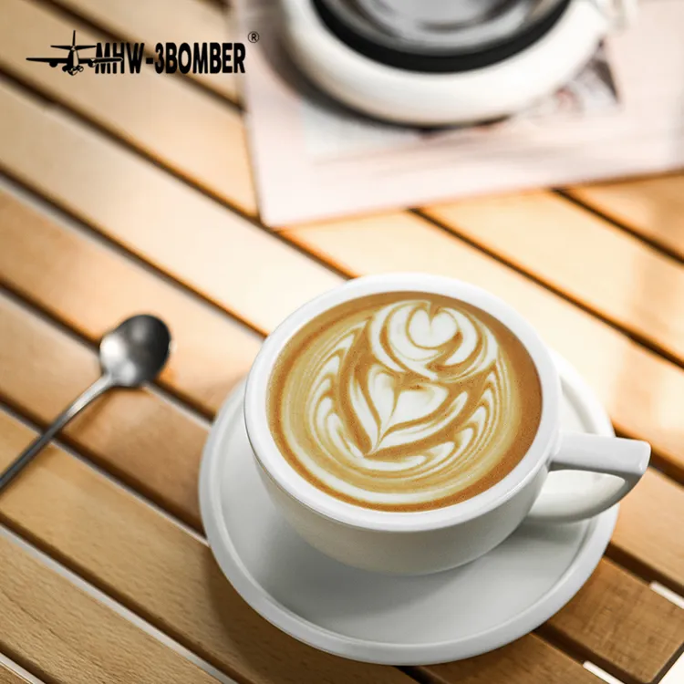 MHW-3BOMBER/轰炸机泽田杯 陶瓷杯咖啡杯 专业拿铁艺术拉花杯压纹