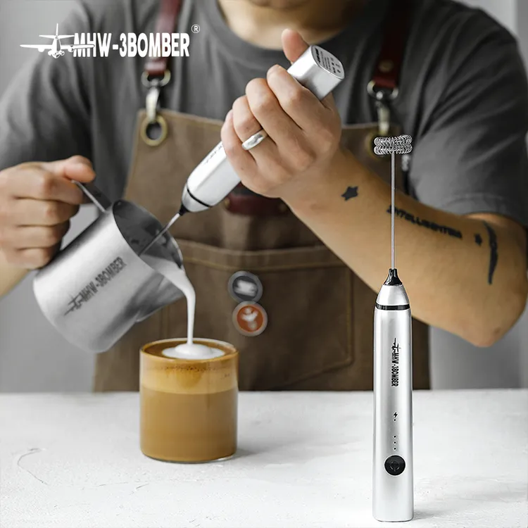 MHW-3BOMBER/轰炸机电动奶泡器咖啡拉花自动打奶泡器手持式打泡器