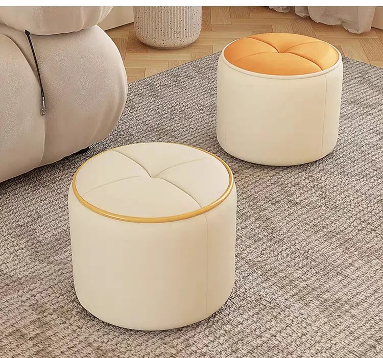坐墩轻奢圆凳茶几网红换鞋凳妆台凳创意北欧凳子小凳子家用矮凳