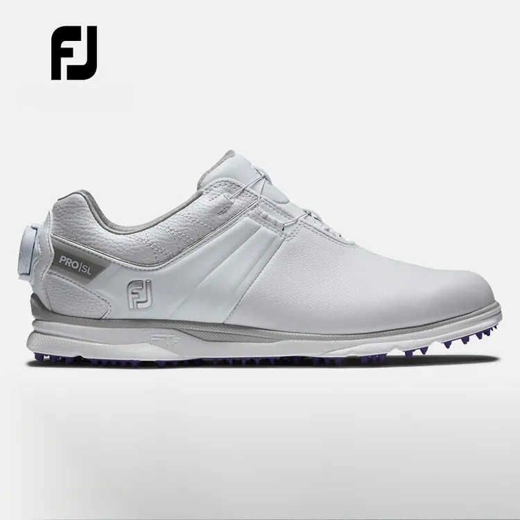 FootJoy高尔夫球鞋女士FJ ProSL真皮无钉款golf旋钮款boa防泼水防