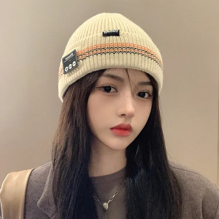 啄木鸟帽子女秋冬毛线帽冷帽保暖蓝牙针织帽包头帽百搭女士月子帽