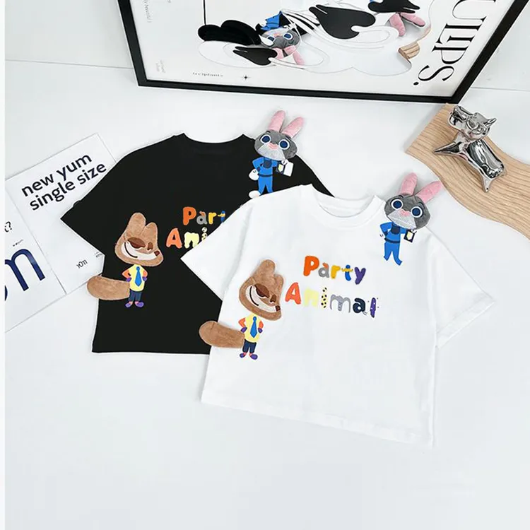 【立体玩偶】男童短袖洋气男孩2024夏季新款T恤衫儿童半袖t打底衫