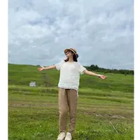清*音【清爽一夏】白色条纹洋气舒适透气亚麻夏季通勤时尚上衣