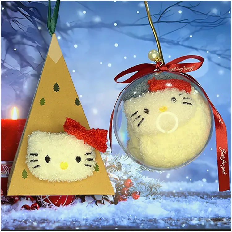 加厚珊瑚绒地板袜加绒圣诞球水晶球礼盒睡眠居家圣诞袜女男中筒袜