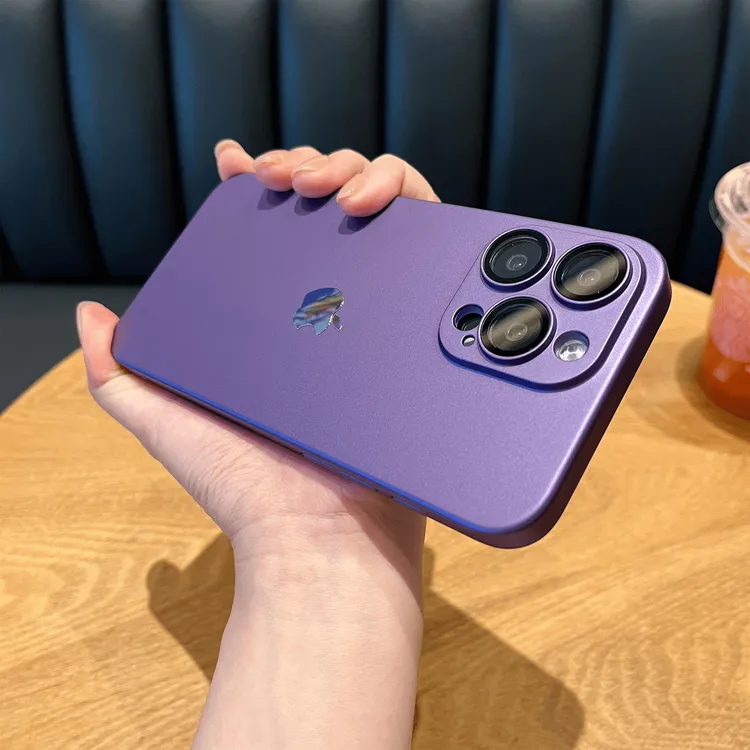 超薄磨砂苹果16/15/14/13/12/xsmax手机壳iphone16promax镜头膜