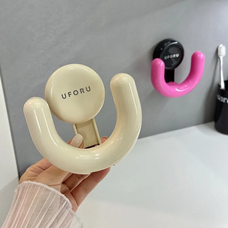 浴室拖鞋架壁挂式吸盘收纳挂架卫生间墙上免打孔挂鞋子粘钩置物架