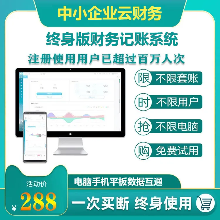 网络版会计财务记账做账系统中小企业财税管理个人代理记账系统