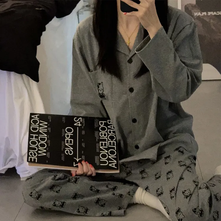 保暖德绒春秋男女士睡衣冬季磨毛长袖2025新款卡通家居服冬天套装