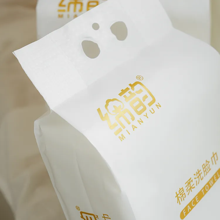 my-26绵韵悬挂式底部抽600克大包抽棉柔巾便携加厚纯棉洗脸巾加大