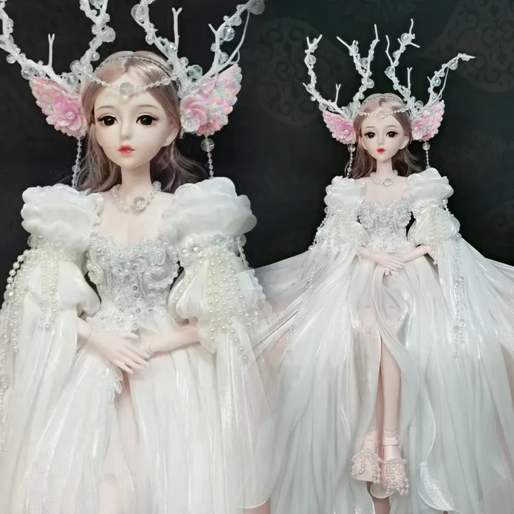 60cm娃娃生日礼物送女生仿真网红礼物巴比儿童玩具古风可换装公主