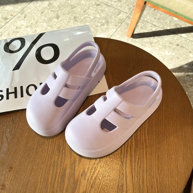 半拖女生夏季室内家居软底防滑外穿包头可爱透气凉拖鞋居家厚底