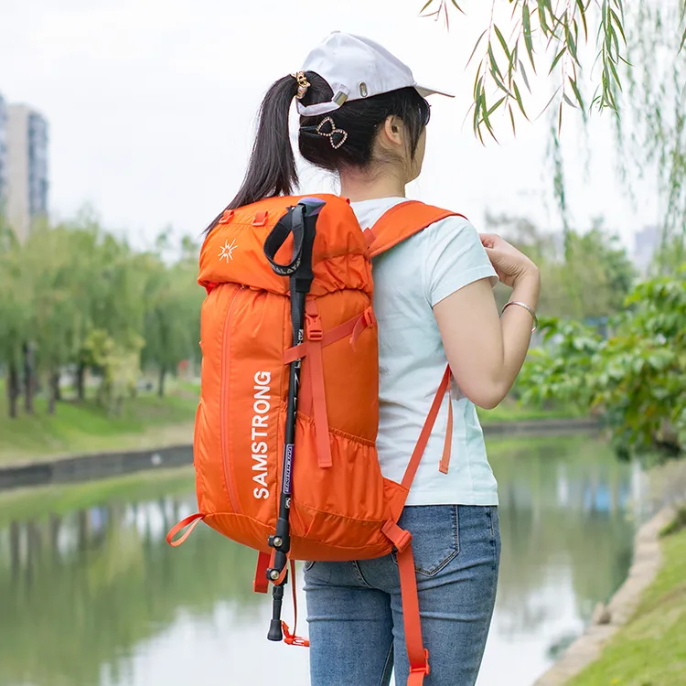 双肩包运动休闲背包轻便可折叠皮肤包徒步爬登山包大容量旅行包