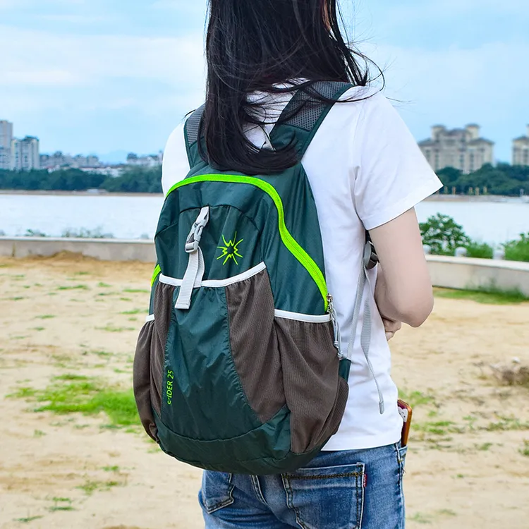 超轻薄旅行双肩包女夏户外背包轻便折休闲骑行背包便携登山旅游包