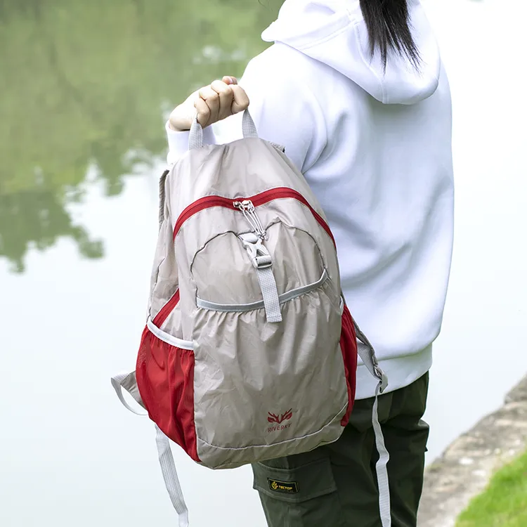 轻便折叠背包旅游超轻皮肤包女2023新款夏休闲登山双肩包旅行爬山