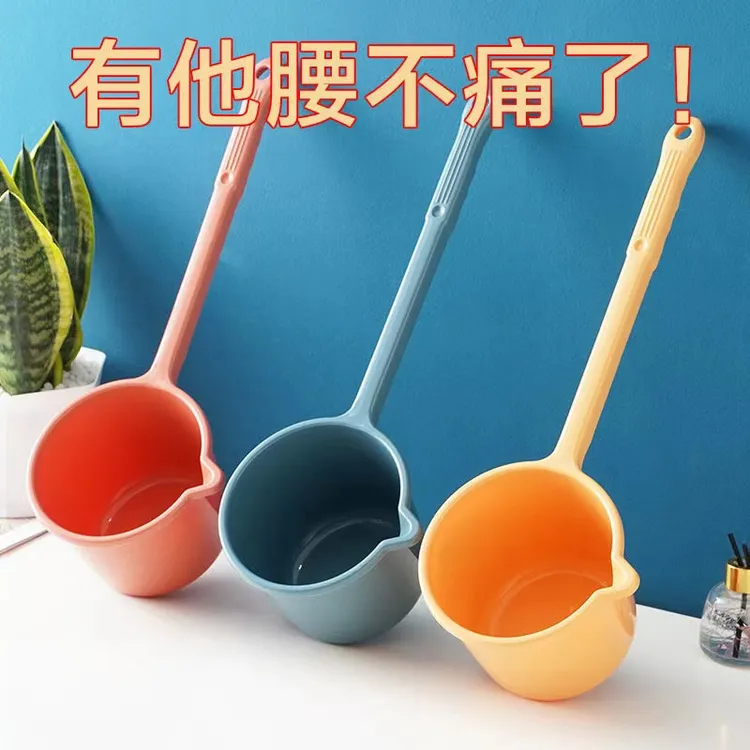 长柄塑料浇花水瓢洗头婴幼儿童洗澡水瓢