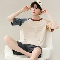 A200-A299 睡衣春秋男款时尚家居服两件套装