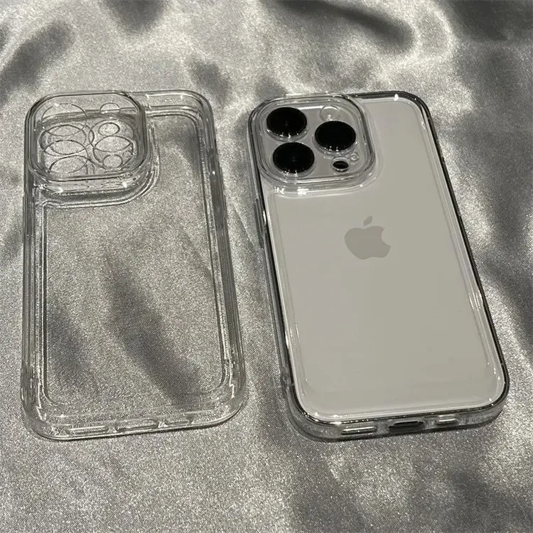爆款简约适用苹果手机壳14/15Pro透明iphone13全包软壳16/11个性x