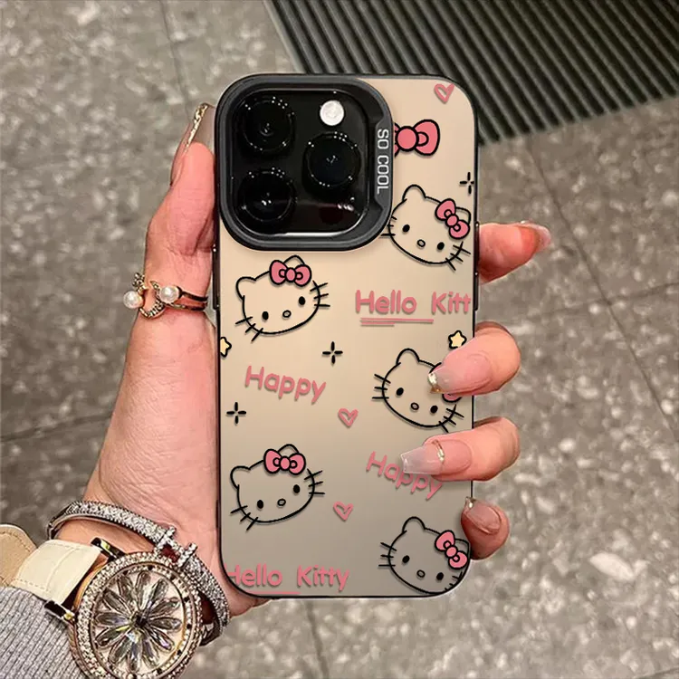 少女凯蒂猫适用iPhone14苹果13卡通手机壳15promax创意11可爱女款