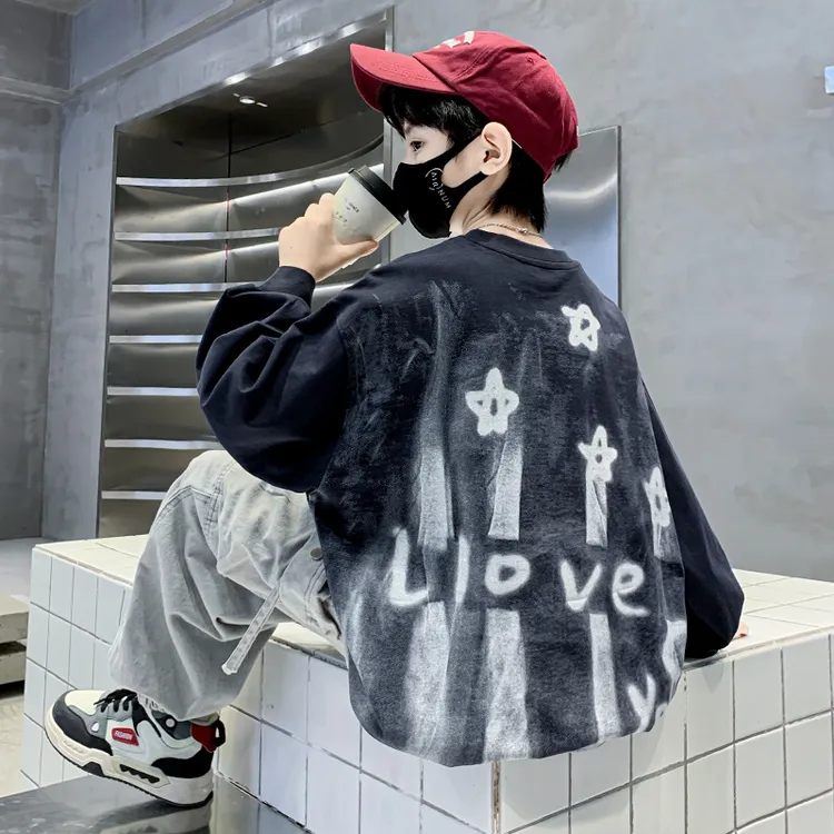 儿童装男童秋装长袖T恤2025新款韩版打底衫上衣内搭体恤春秋款潮