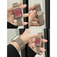 iserisewatch适用于applewatch11表带苹果手表米兰尼斯基础款百搭