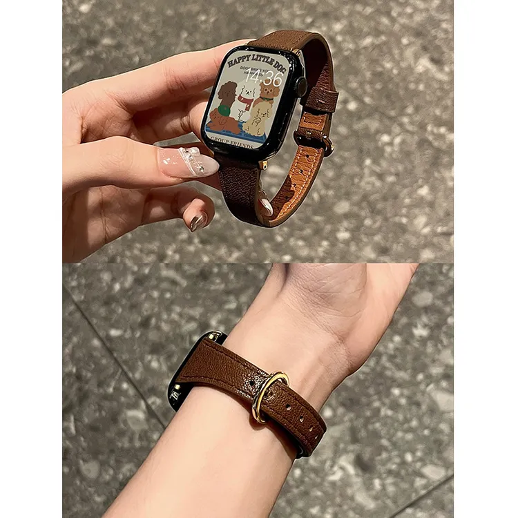 【小羊皮】iserisewatch适用于applewatchs11表带苹果手表柔软百搭
