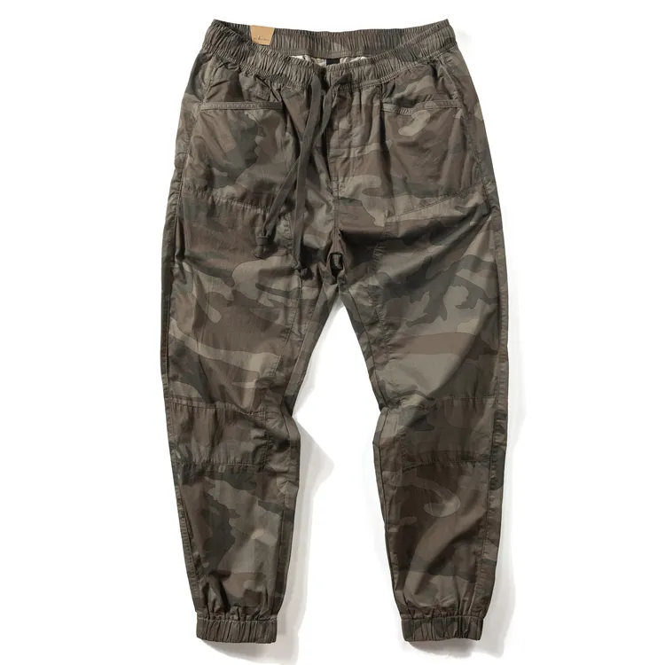 1017轻薄迷彩裤阿美咔叽夏日男士薄款休闲裤水洗抽绳宽松束脚裤男