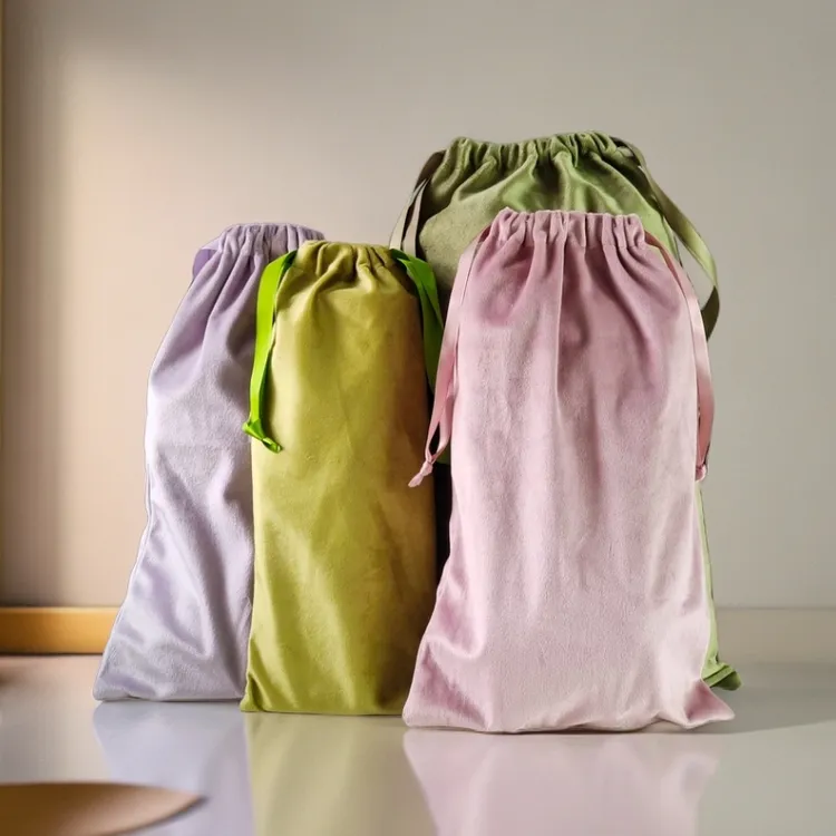 便携丽丝布袋束口收纳袋大容量衣物内衣物分类整理袋包包防尘袋