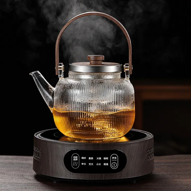 防爆提梁壶煮茶器煮茶炉玻璃红茶泡茶壶高端电陶炉煮茶茶具家用
