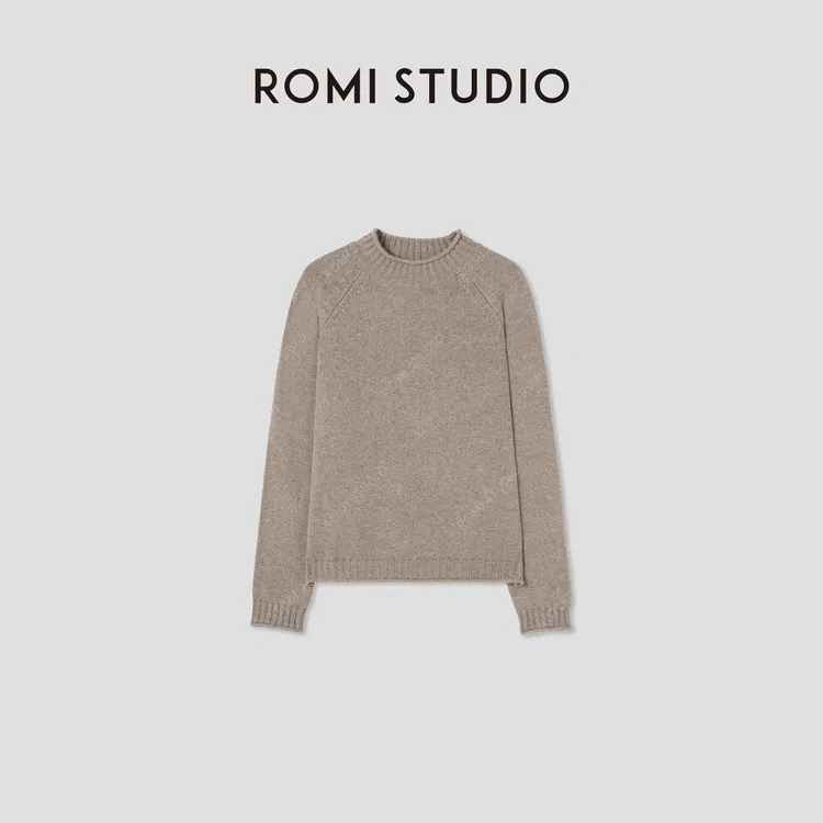 ROMI STUDIO“感知秋意”100%绵羊毛软糯肤感半高领毛衫RW24WSW0762