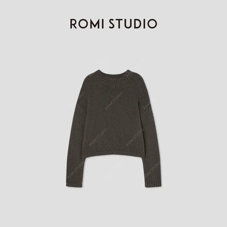ROMI STUDIO“温暖已至”康宝莱马海毛绵羊毛混纺毛衫RW24WSM0396