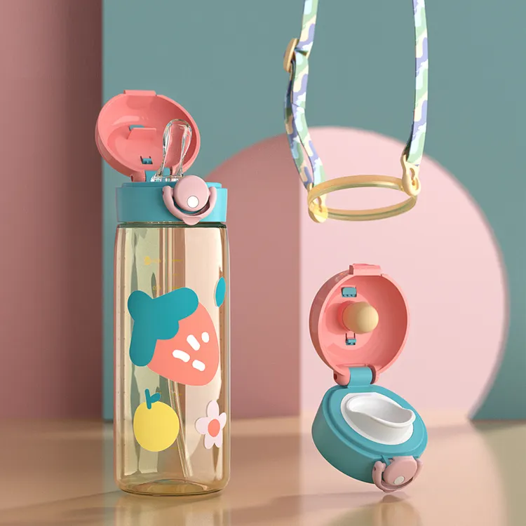 PPSU水杯儿童吸管杯大容量小学生直饮杯幼儿园饮水防漏便携随手杯