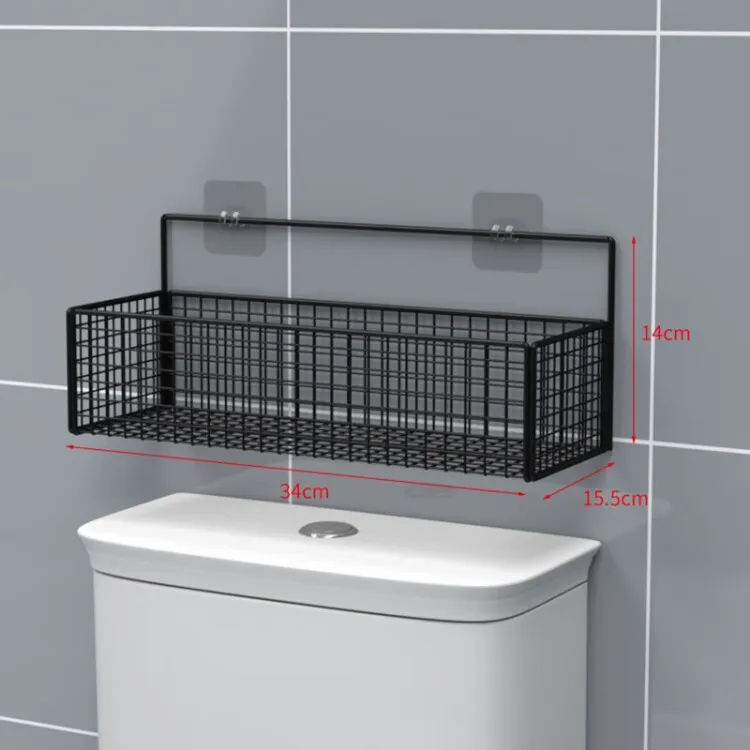 卫生间马桶置物架上方厕所用品免打孔浴室壁挂墙上放卫生纸