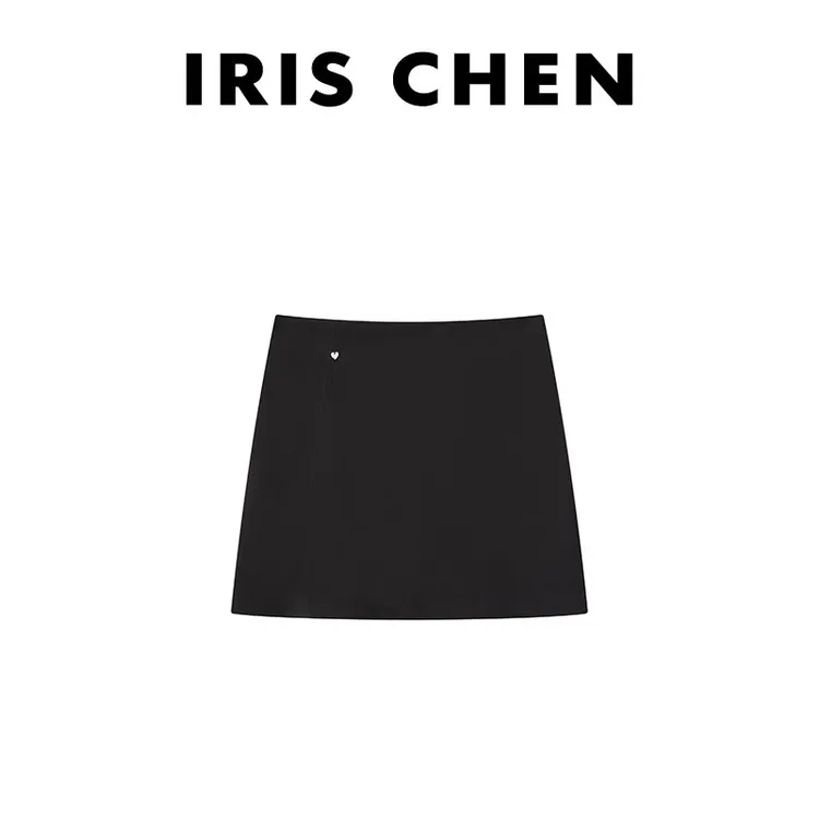现货IRIS CHEN 小蛮腰半裙 2024秋新款设计师时尚减龄短裙24QZ412