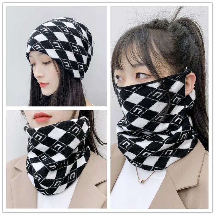 围脖冬季女韩版百变挂耳面罩保暖护颈脖套百搭围巾加厚防风寒口罩