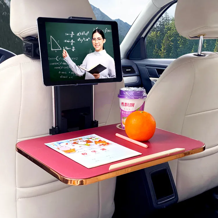 车载多功能折叠小桌板饭餐桌创意后排写字板笔记本电脑办公学习桌