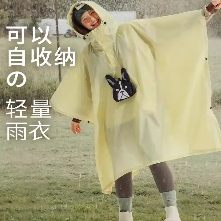 优惠价【轻便折叠收纳雨衣】女超强防水防泼水户外露营登山徒步装备带反光