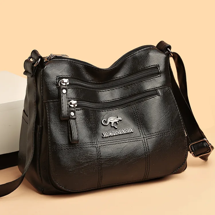 多层软皮包包2025时尚百搭中老年妈妈女士包斜挎包女大包包女款