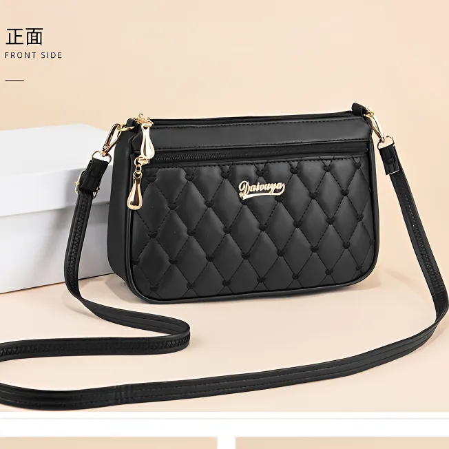 2025年流行女包菱格多层单肩斜挎包新款老年包包爆款轻便女款背包