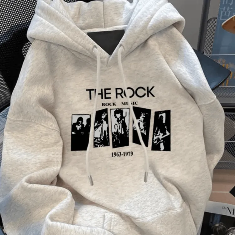 80-300斤复古休闲男女秋冬新款宽松加绒连帽卫衣青少年特大码外套