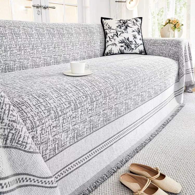 漫莎防猫爪盖布巾现代简约沙发套罩四季通用沙发巾全盖布