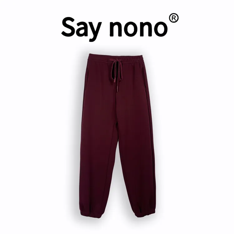 懒猫nono│Saynono 时尚新款女式抽绳设计束脚慢跑裤休闲裤23D068