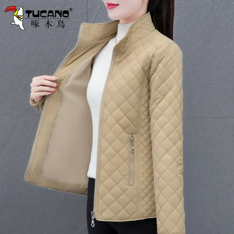 啄木鸟轻薄棉衣女外套2025年新款冬季宽松棉服小个子棉袄外套女款