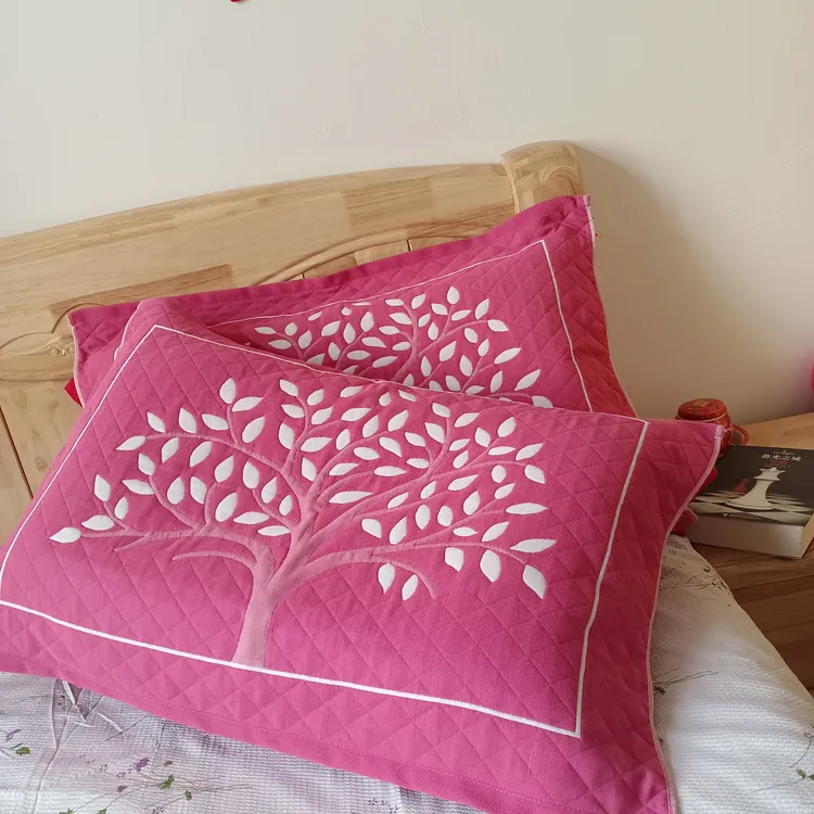 枕巾特价6层经济实惠耐用纯棉棉沙一对52x78加厚加大(拍一送毛巾)