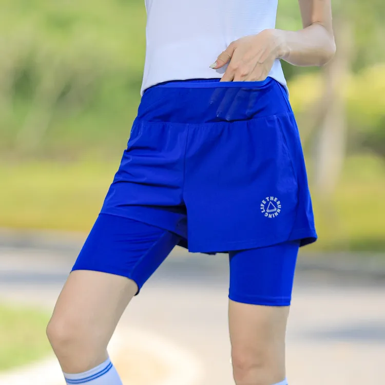 【男女同款多口袋】弹力速干五分裤短裤运动跑步马拉松快干薄夏季