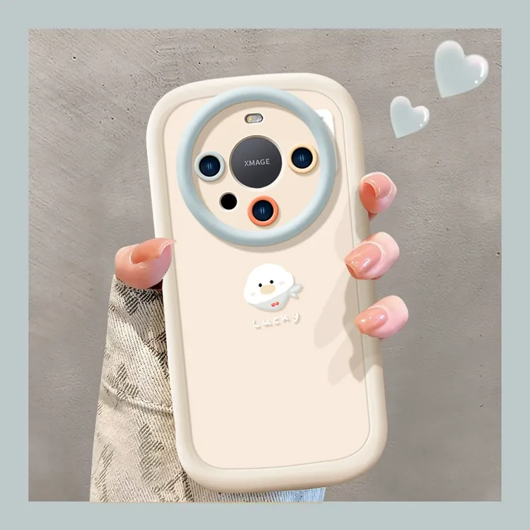 可爱小鸭适用mate70手机壳华为mate70pro新款mate60pro硅胶mate50